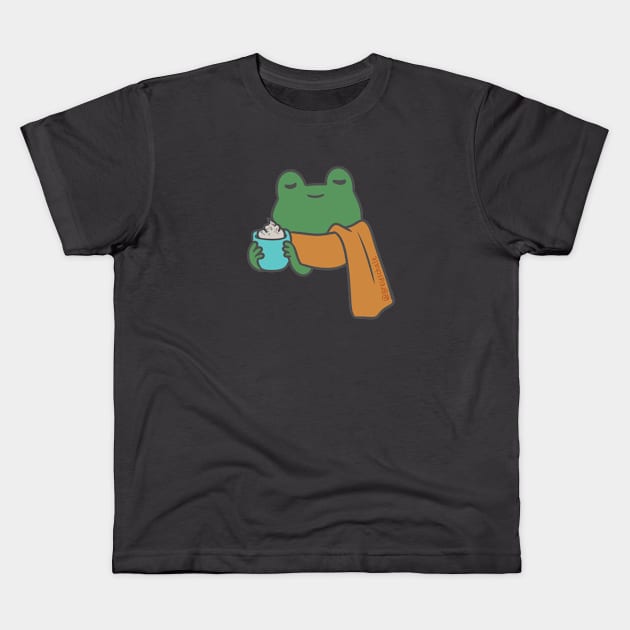 Cozy Frogzy Kids T-Shirt by greys